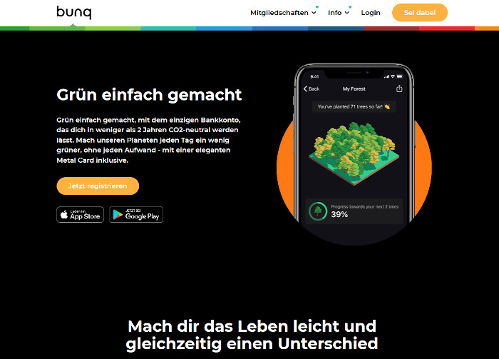 Bunq Green Card: Nachhaltige Kreditkarte im Test! - Kreditkartenportal.de